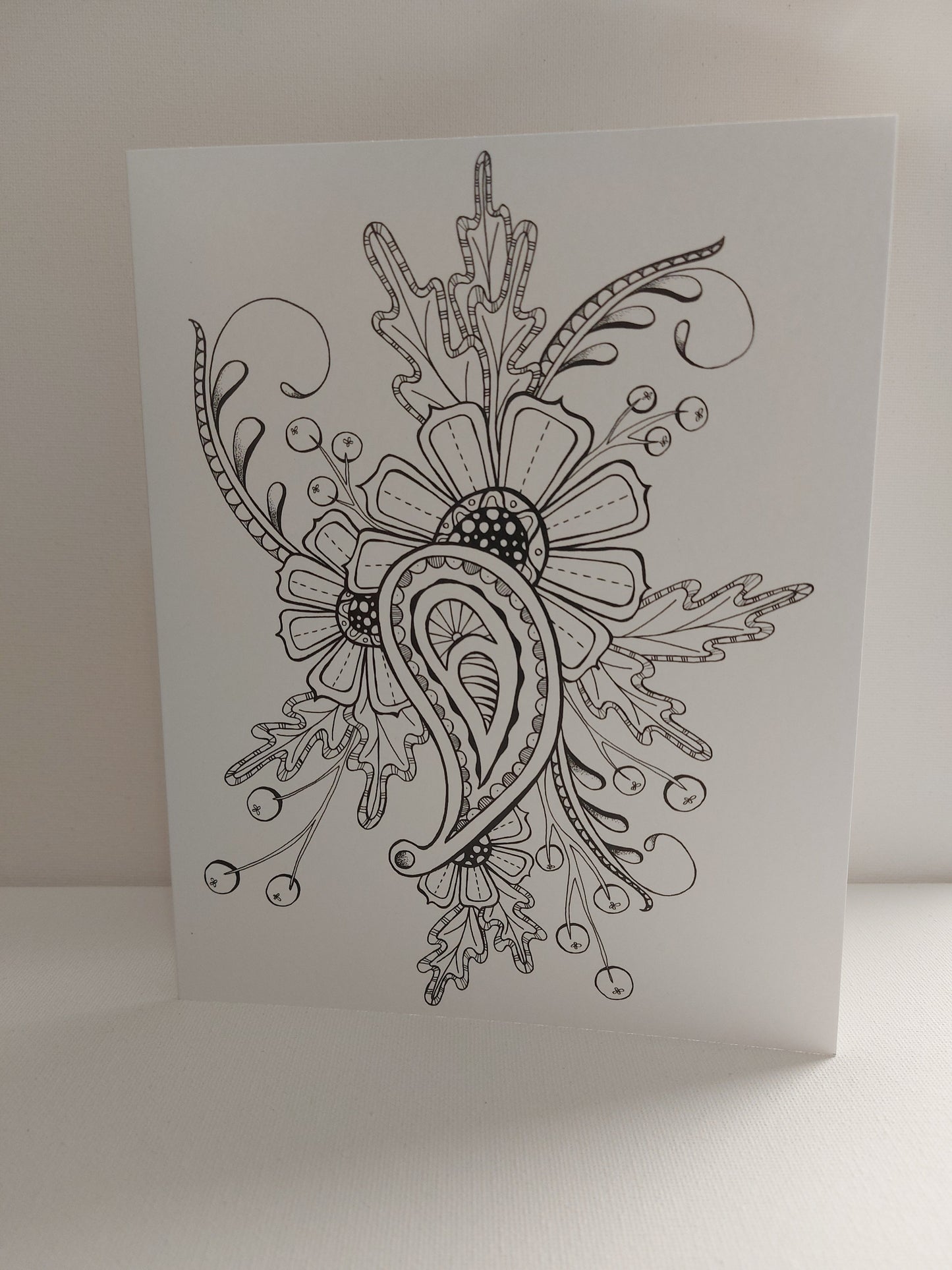 Paisley & Daisies Greeting Card