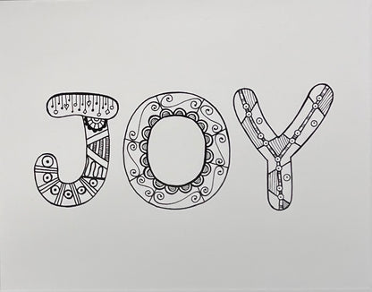 Joy I Greeting Card