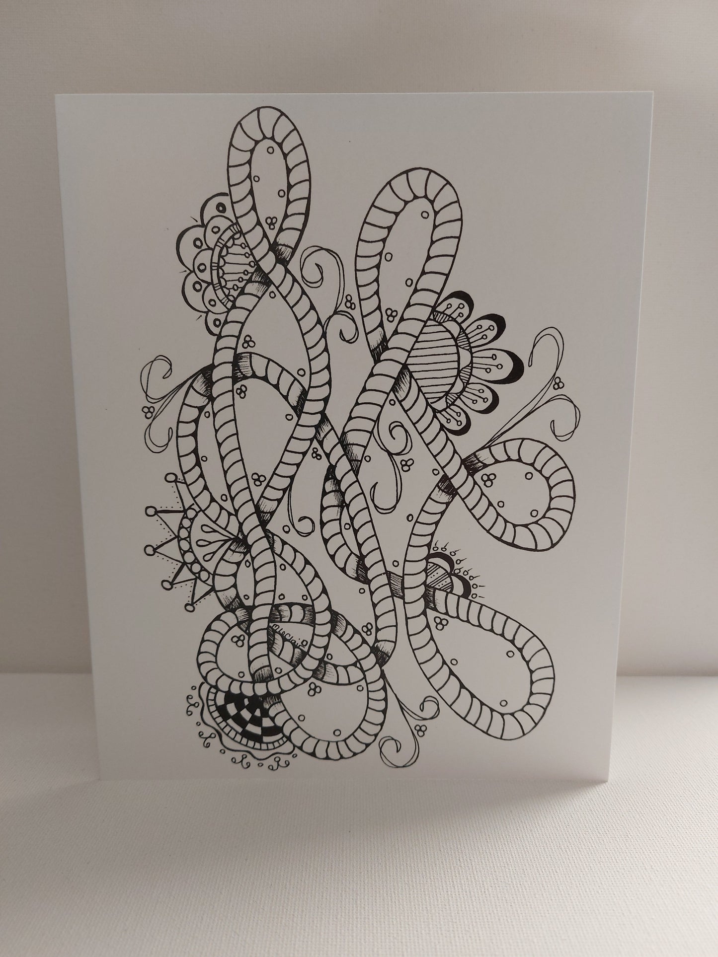 Roped In Greeting Card