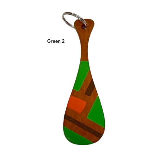 Wood Paddle Keychain